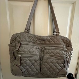 Authentic MZ Wallace Crosby Traveler in Mushroom.